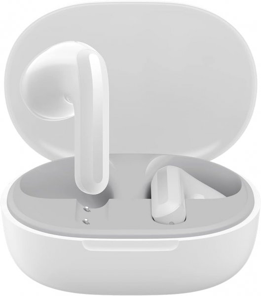 Xiaomi Redmi Buds 4 Lite - Bluetooth 5.3 Kopfhörer, AI-Geräuschunterdrückung, kabelloses Aufladen, bis zu 20 Stunden Akkulaufzeit, dynamischer 12 mm Treiber, wasserdicht IP54 - Weiß
