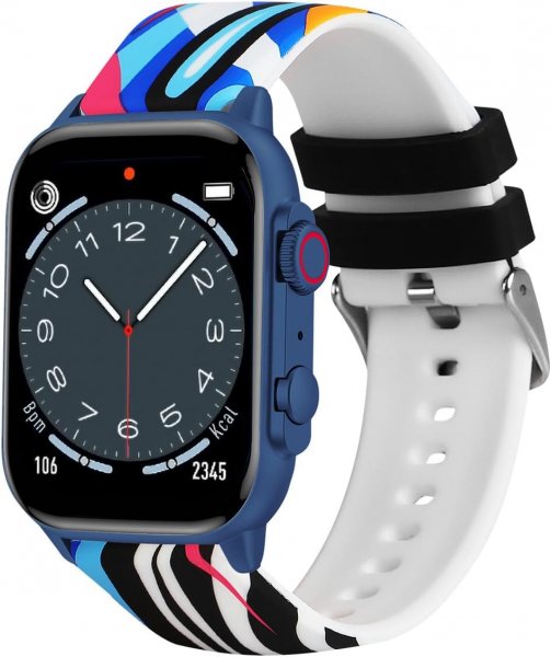 Trevi T-FIT 458 A Smartwatch con Display AMOLED 1.95" Always On ad Alta Definizione, Chiamate Wireless, Monitoraggio Sonno, Passi, Frequenza Cardiaca, Notifiche Social Media, Waterproof