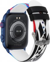 Trevi T-FIT 458 A Smartwatch con Display AMOLED 1.95" Always On ad Alta Definizione, Chiamate Wireless, Monitoraggio Sonno, Passi, Frequenza Cardiaca, Notifiche Social Media, Waterproof