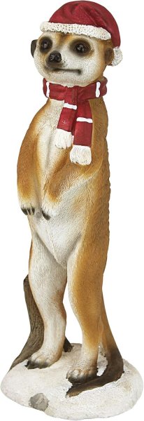 Weihnachtsschmuck - Frohe Meerkat Ferien Porch Greeter Meerkat Statue