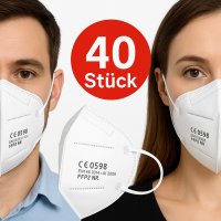 SIMPLECASE 40x FFP2 Maske, CE 0598, Atemschutzmaske,...