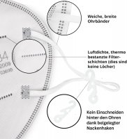 SIMPLECASE 40x FFP2 Maske, CE 0598, Atemschutzmaske, Partikelfiltermaske